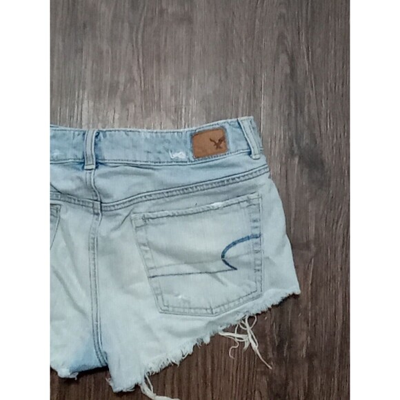 American Eagle Shorts Bundle Womens Size 6 Blue Distressed Cutoff Cotton - Picture 9 of 16